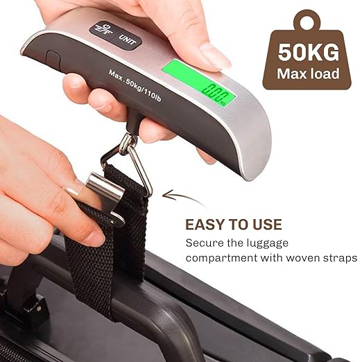 Luggage scale with high-accuracy readings up to 110lb/50kg capacity