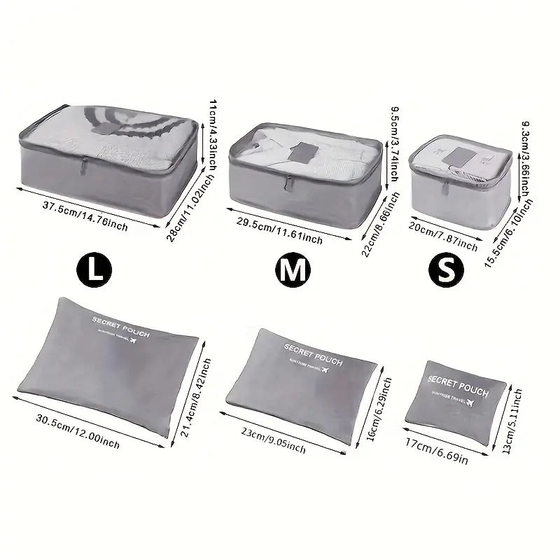 Packing Cubes UK: Maximize Your Luggage Space 6pc Set