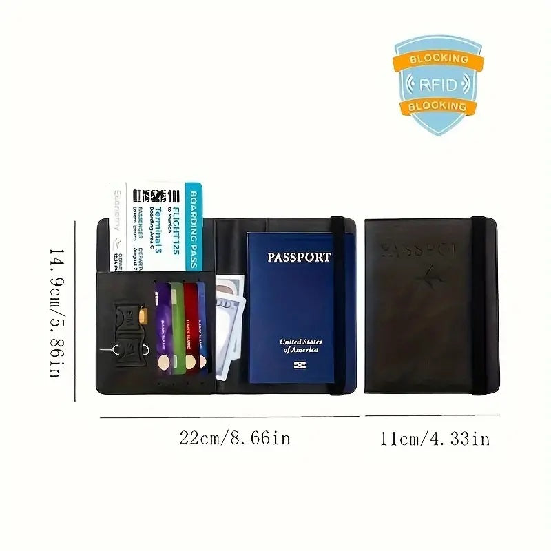 Passport case organization for travel documents